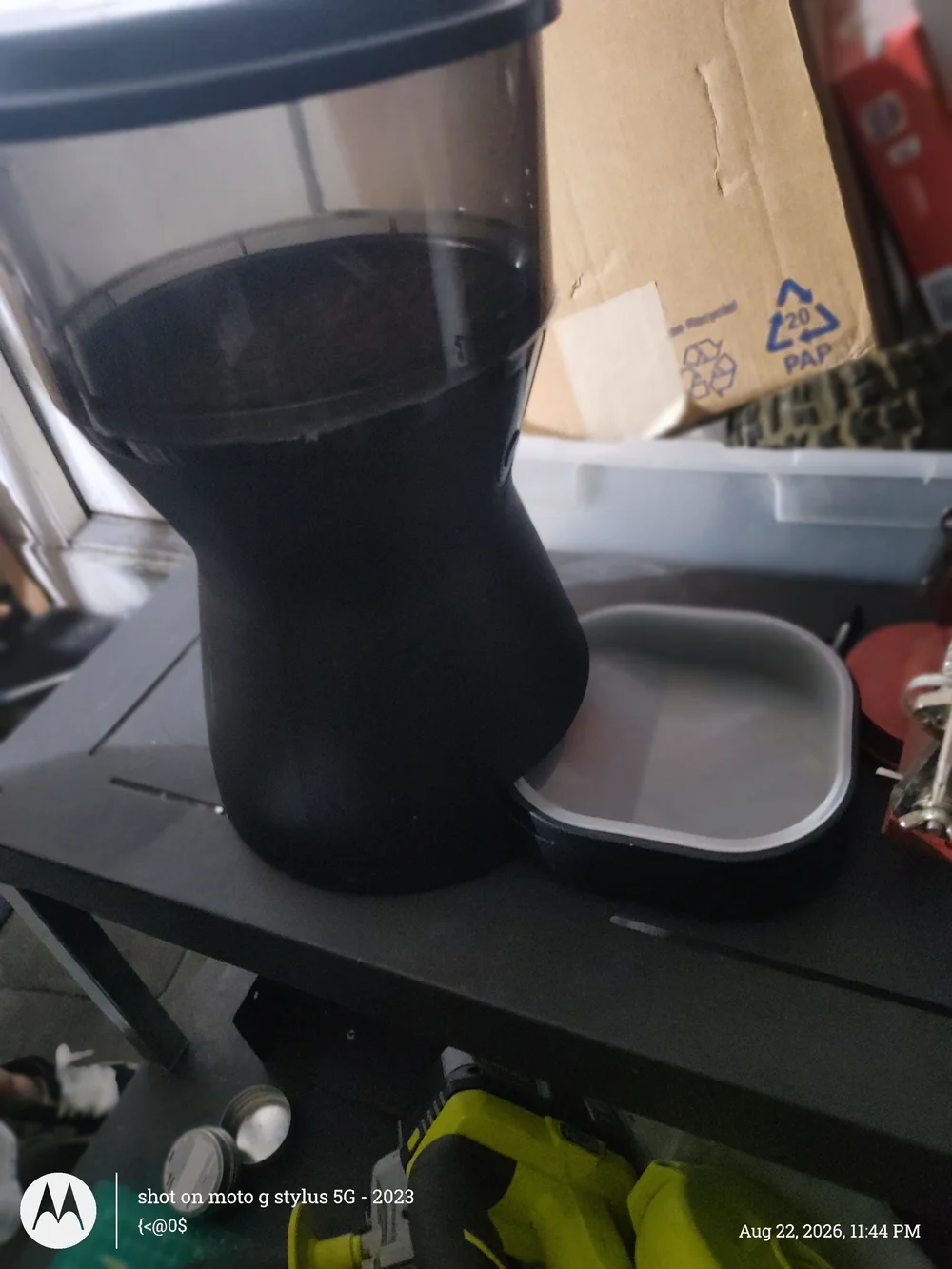 Petcado Black Interactive Dog Feeder Bowl - Black